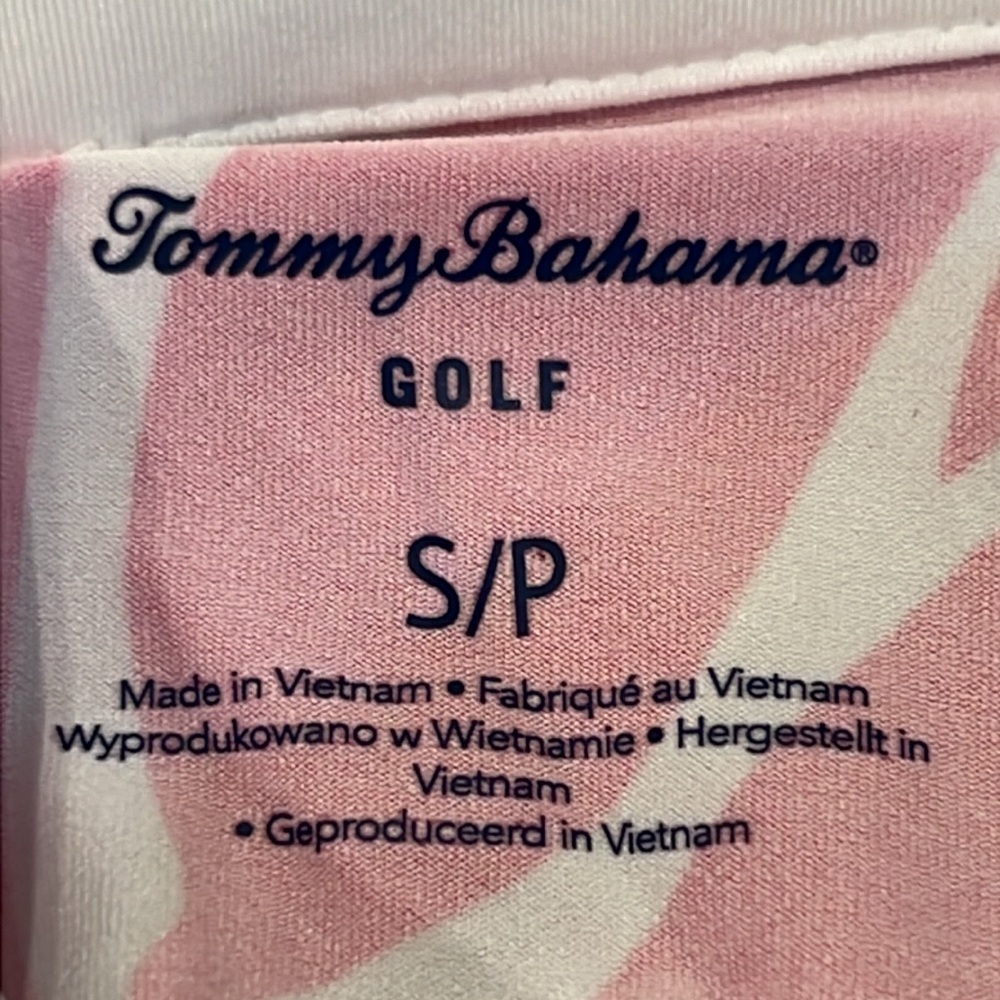 Tommy Bahama Sleeveless Polo Tank Top in White, Pink, Light Blue, Lime, Navy - Picture 3 of 10